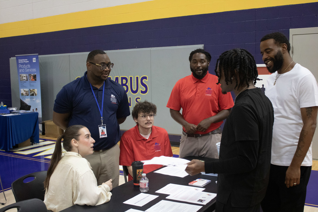Scenes from the recent CHS career fair.