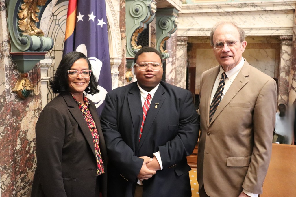 Kyler Howard recently served as a Page in the Mississippi Senate.   