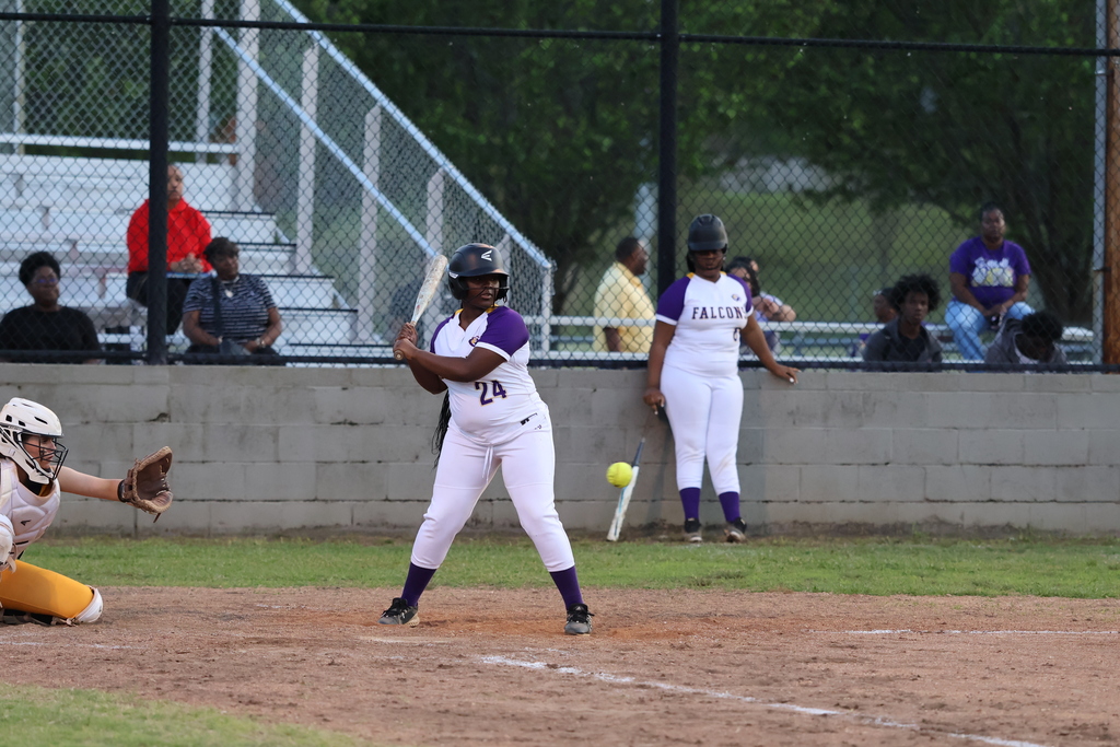 CHS softball player up to bat