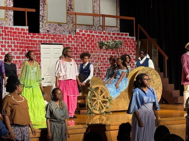 Actors in the CMS play "Cinderella."
