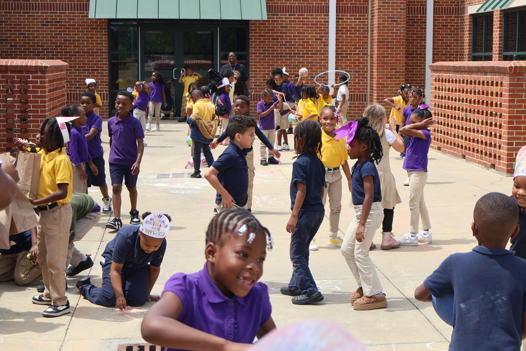 Stokes-Beard Elementary students play during a National Kindergarten Day celebration at the school. 