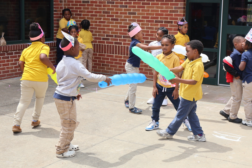 Stokes-Beard Elementary students play during a National Kindergarten Day celebration at the school. 