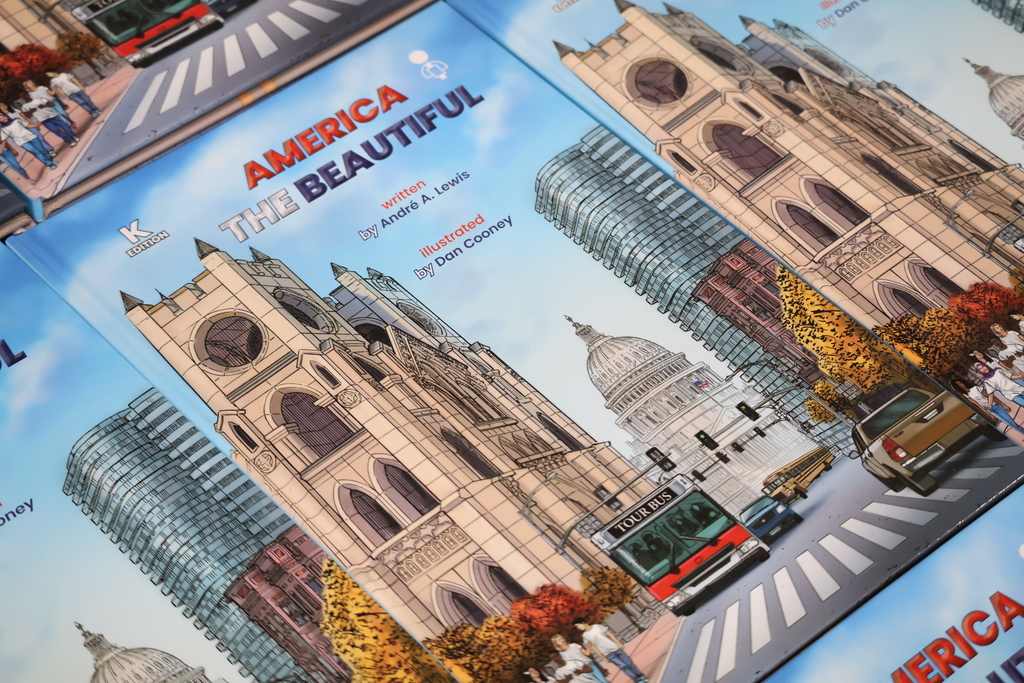 "America the Beautiful" book donated to Hunt students.