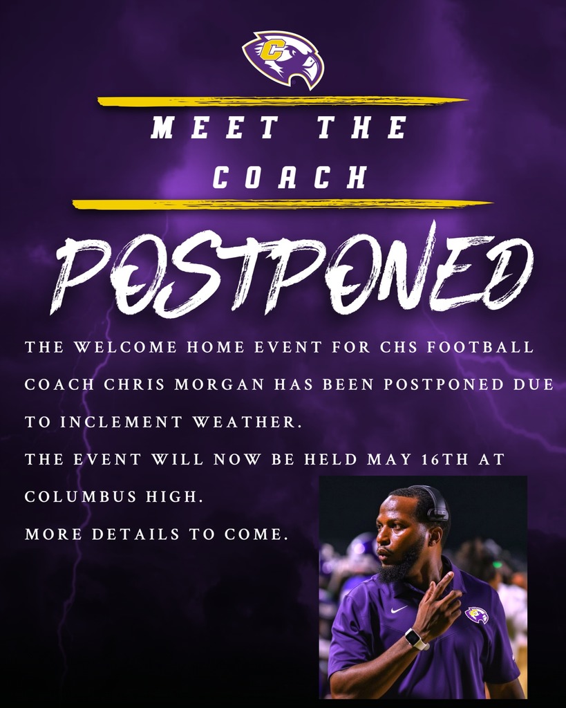 Meet the coach is postponed until May 16th.