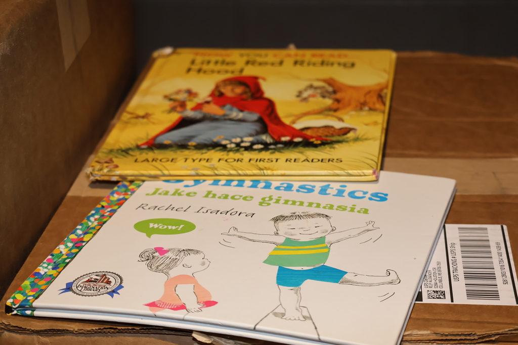 Books donated by members of the Air Force Sergeants Association Chapter 651. 