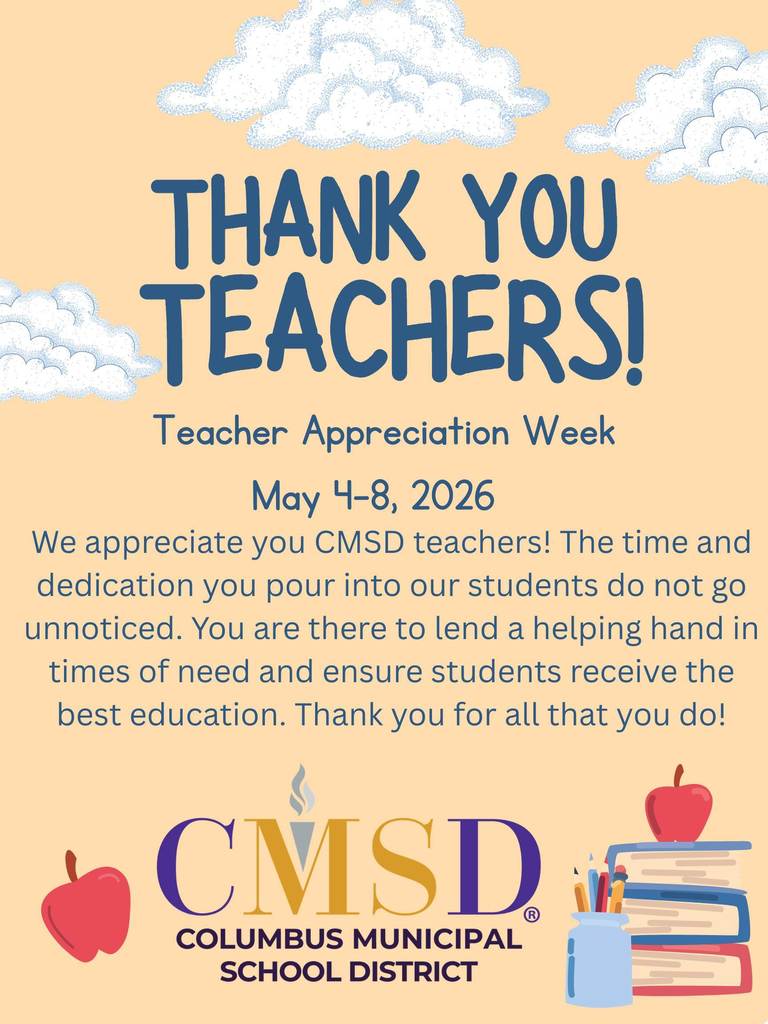 Thank you to our CMSD teachers on this Teacher Appreciation Week!
