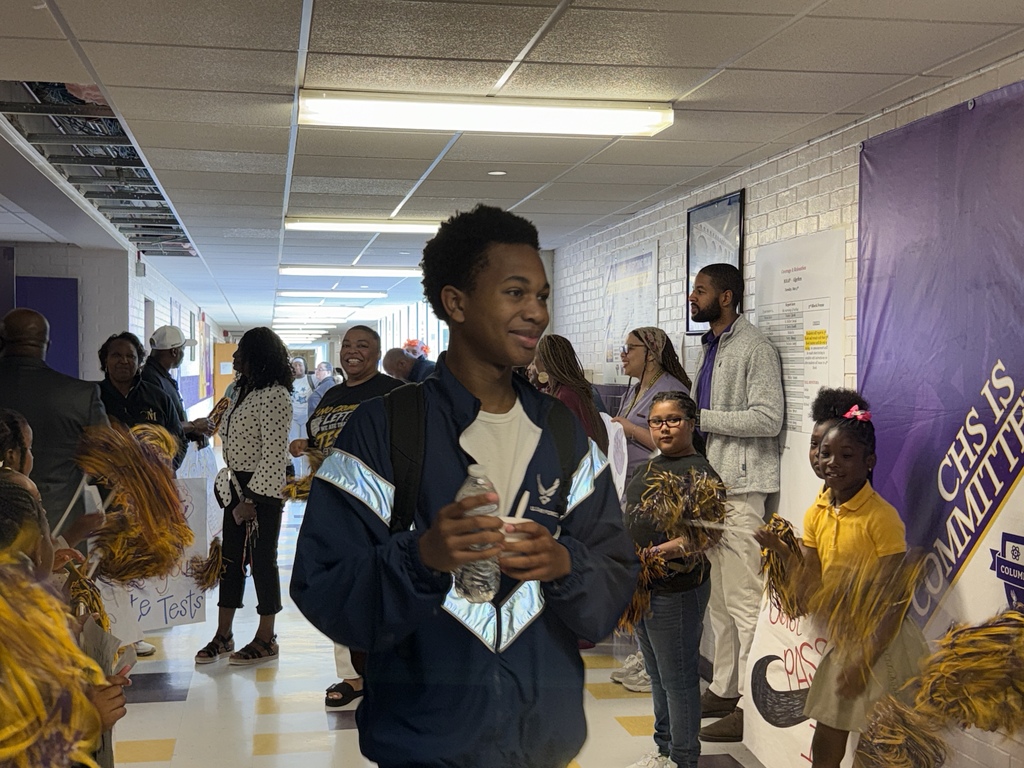 The "No Crumbs" tour rolled into Columbus High on Tuesday to cheer on students  that have started state testing. 