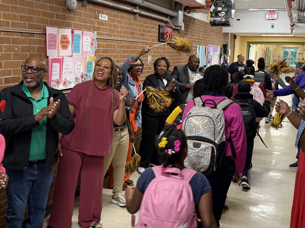 The "No Crumbs" tour rolled into Sale Elementary on Tuesday to cheer on the 4th graders that have started state testing. 