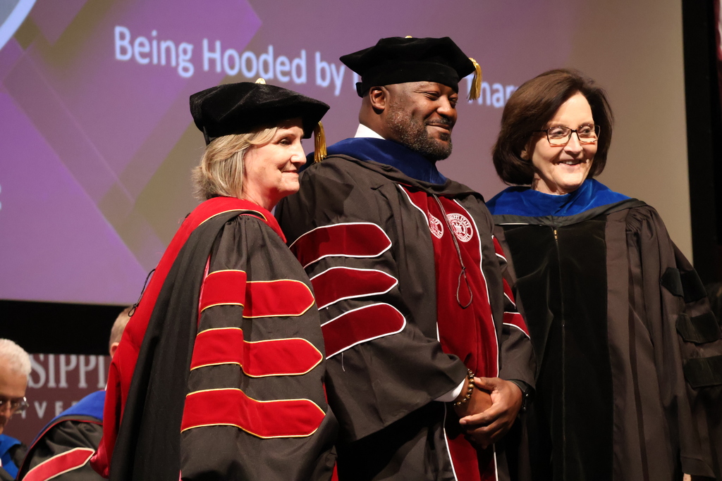 Dr. Chapman graduating from MSU