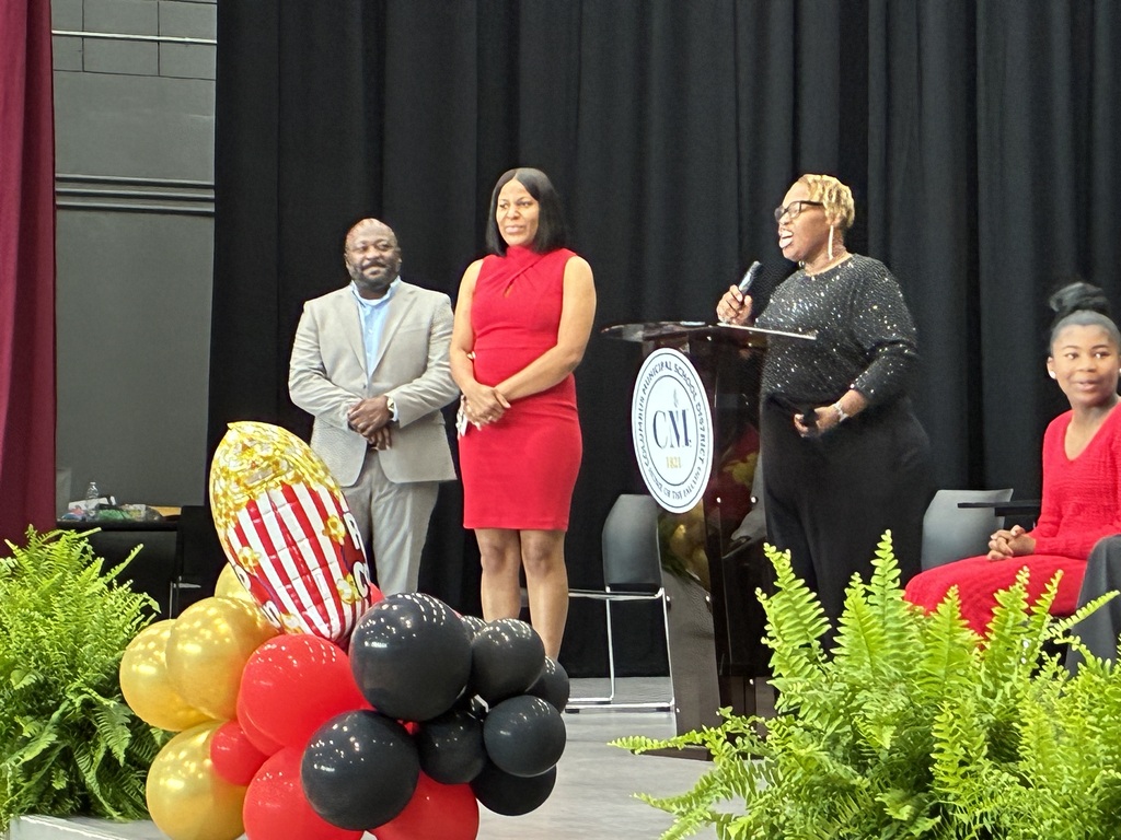 Administrators speak at the Hunt Intermediate School 5th grade awards ceremony on Tuesday morning.