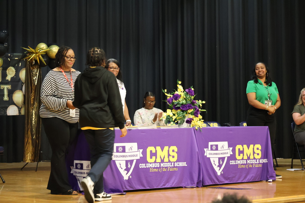 Columbus Middle School hosted its awards day for 7th graders on Tuesday afternoon. 