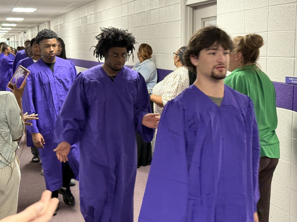 Columbus High seniors walked through all the schools and central office today for one last time. They were greeted by cheers, hugs, and high-fives. 