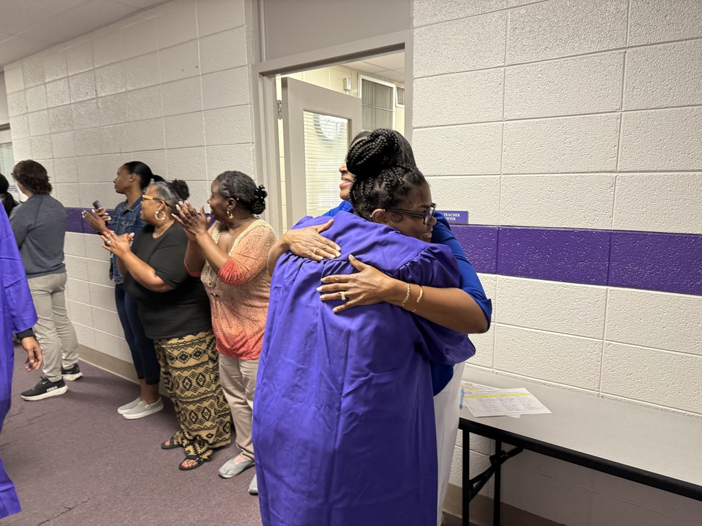 Columbus High seniors walked through all the schools and central office today for one last time. They were greeted by cheers, hugs, and high-fives. 