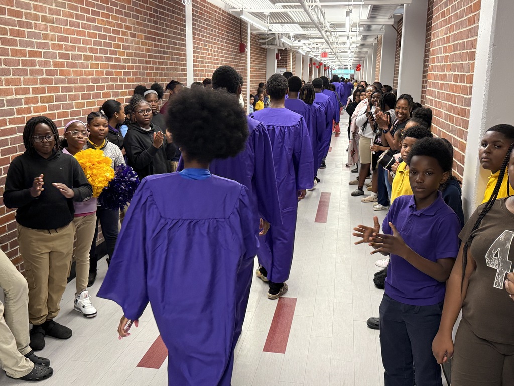 Columbus High seniors walked through all the schools and central office today for one last time. They were greeted by cheers, hugs, and high-fives. 