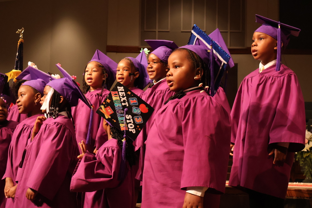 The Stokes-Beard Elementary Pre-K class donned their cap and gown Thursday morning to celebrate their graduation with family and friends. 