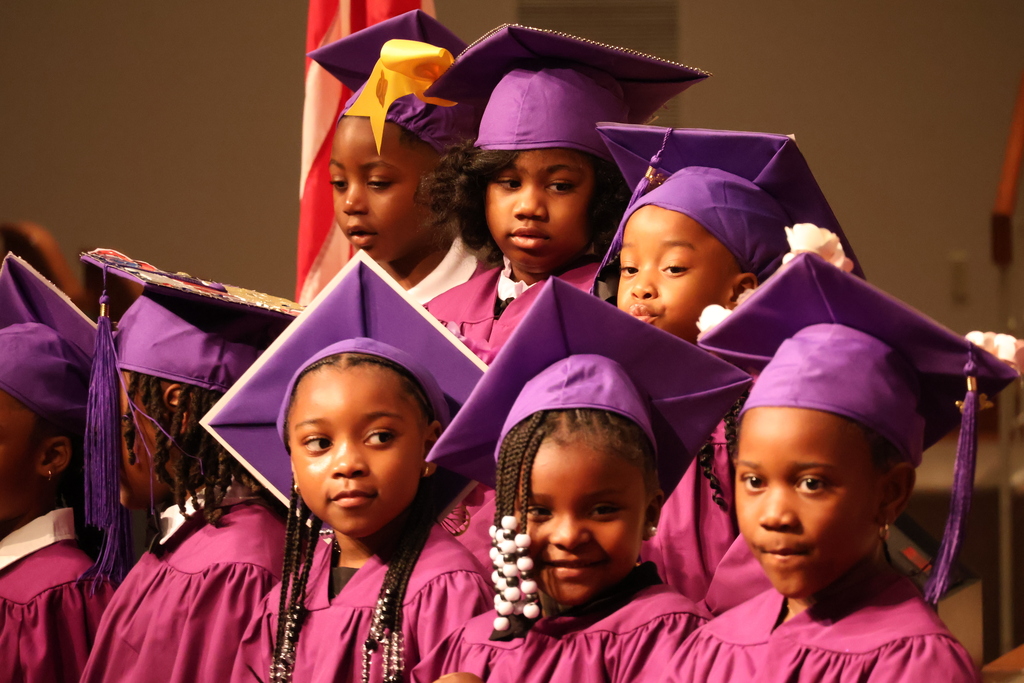 The Stokes-Beard Elementary Pre-K class donned their cap and gown Thursday morning to celebrate their graduation with family and friends. 