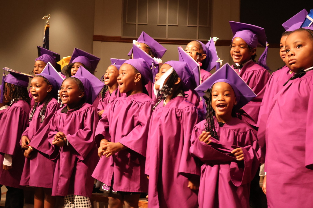 The Stokes-Beard Elementary Pre-K class donned their cap and gown Thursday morning to celebrate their graduation with family and friends. 