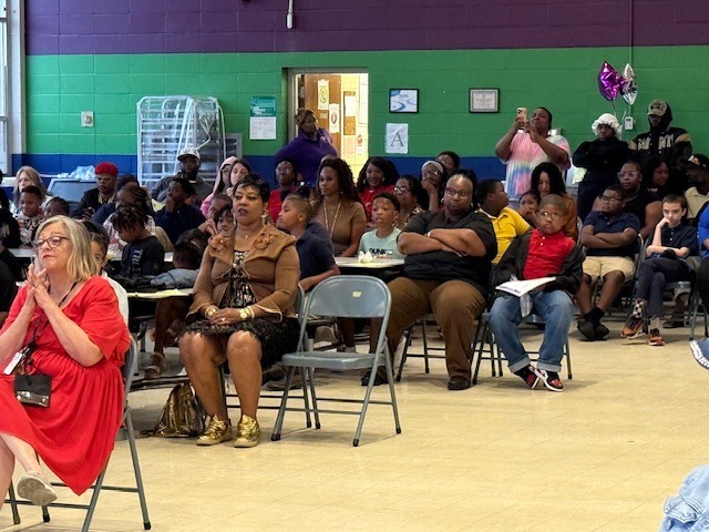 Parents attend awards day at Sale Elementary. 