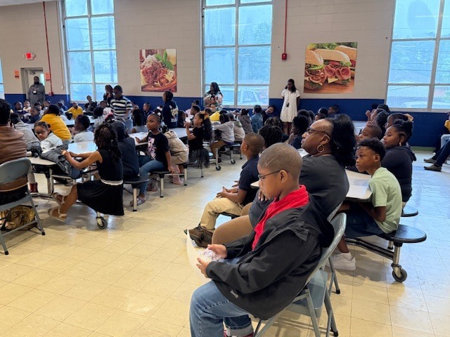 Sale Elementary students attend awards day. 