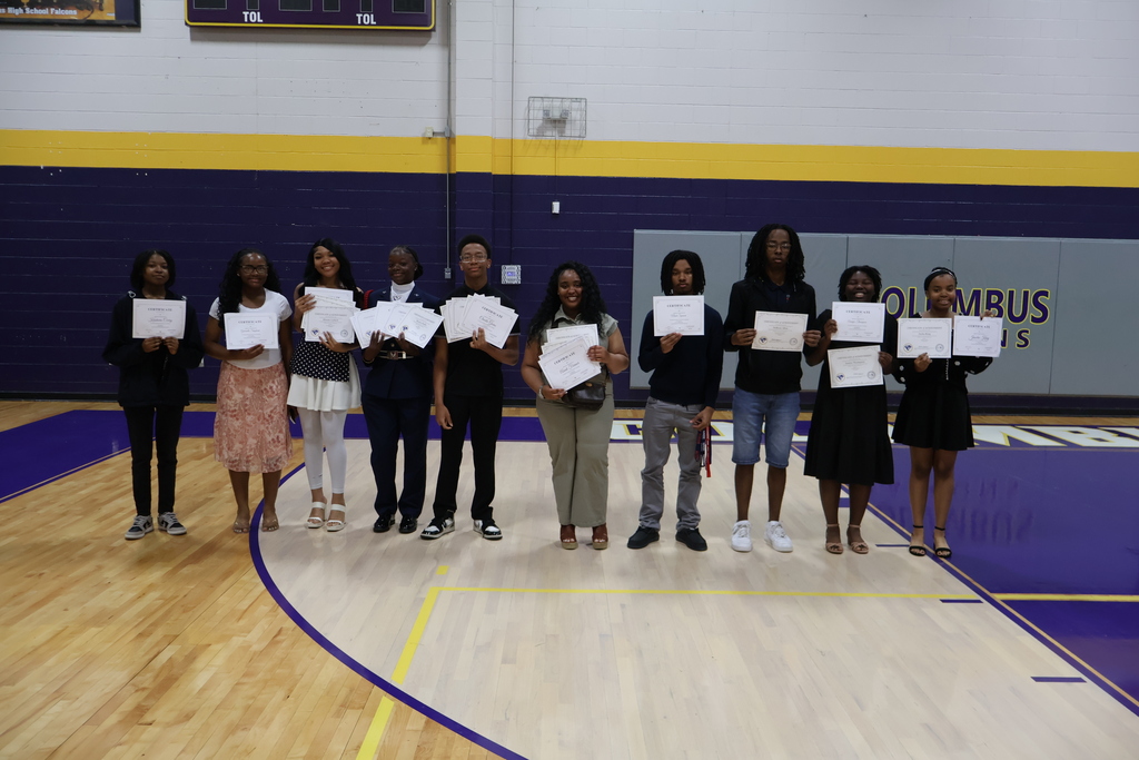 Columbus High recognized 11th graders for their academic achievement this year. 