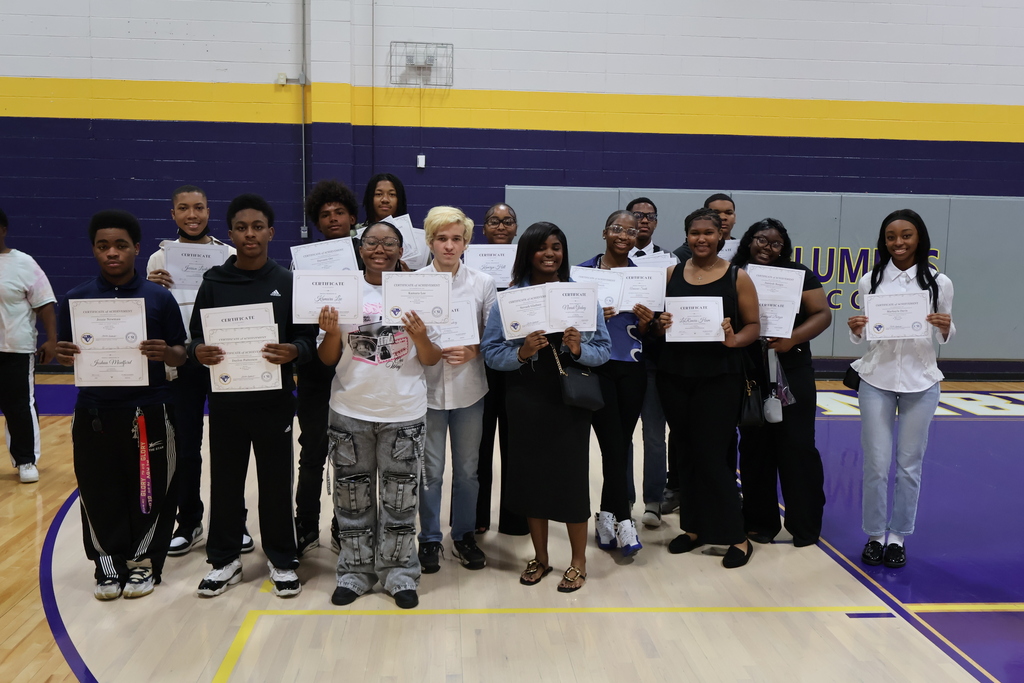 Columbus High recognized 10th graders for their academic achievements this year. 