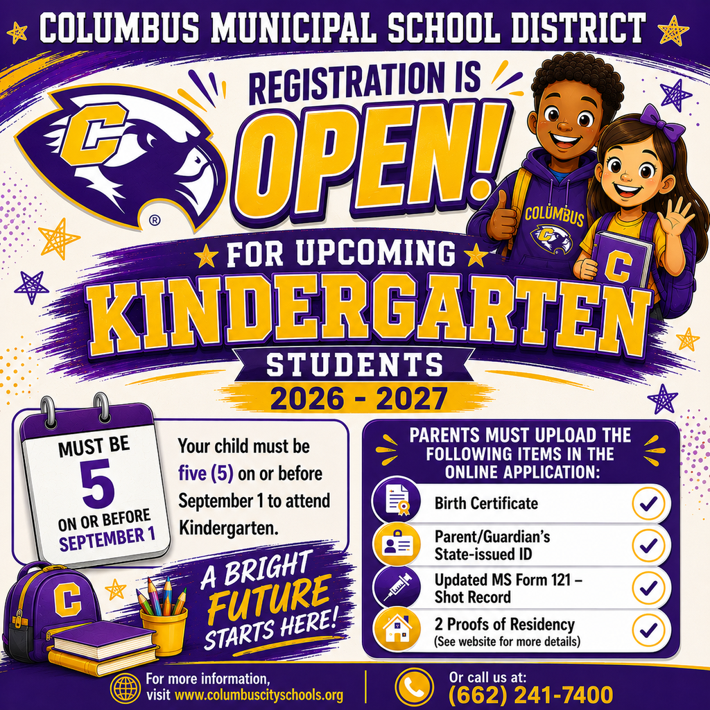 Kindergarten registration is open.