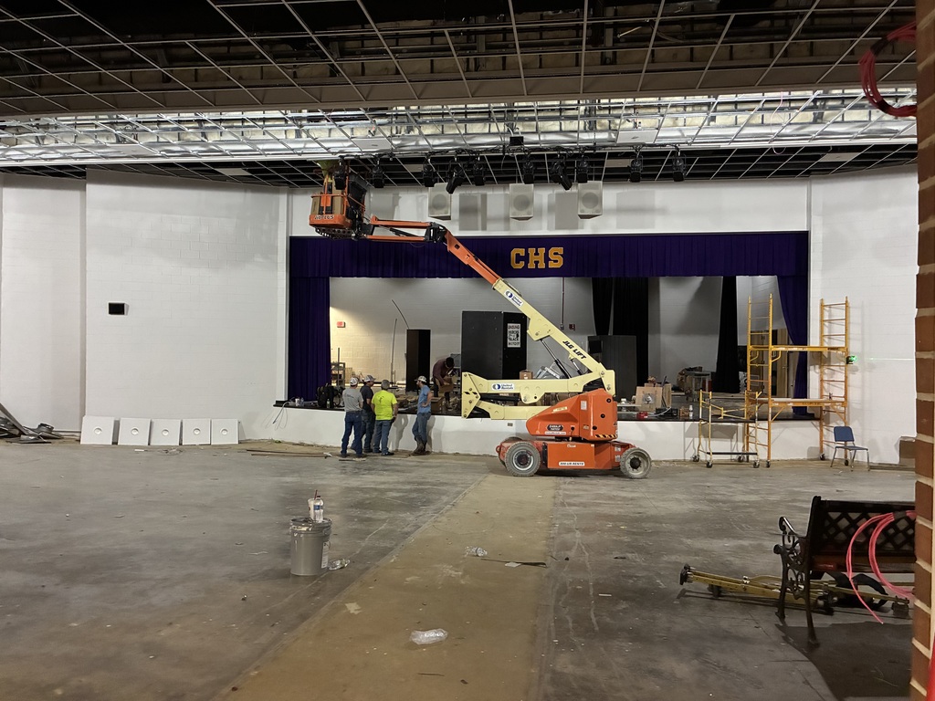 Columbus High auditorium renovation.