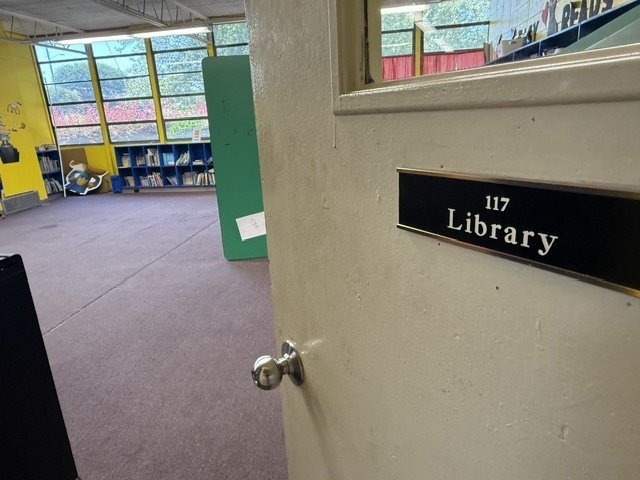 The library at Fairview Elementary