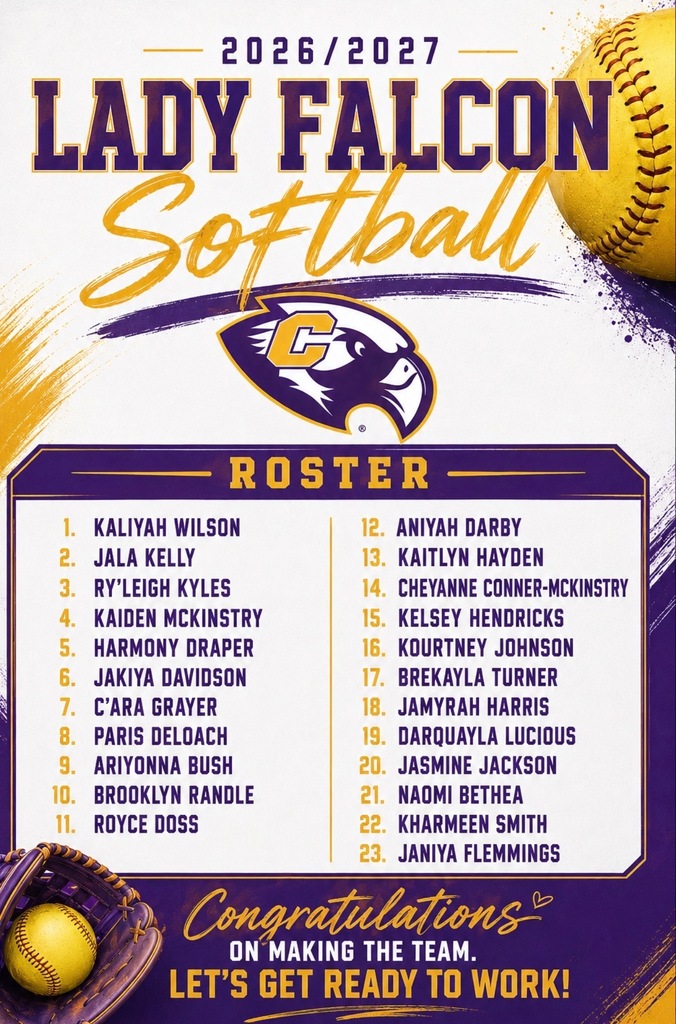 The 2026-27 Lady Falcon Softball roster was released. 