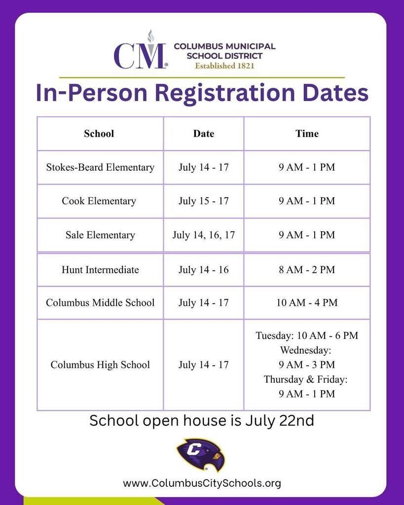 In-person registration ends today.