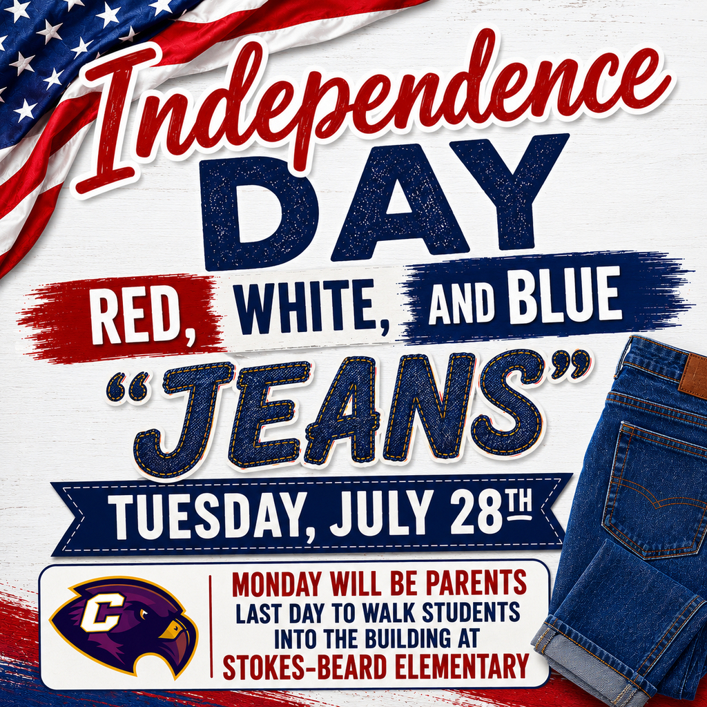 Stokes-Beard Elementary students will show their independence by walking into school by themselves on Tuesday.