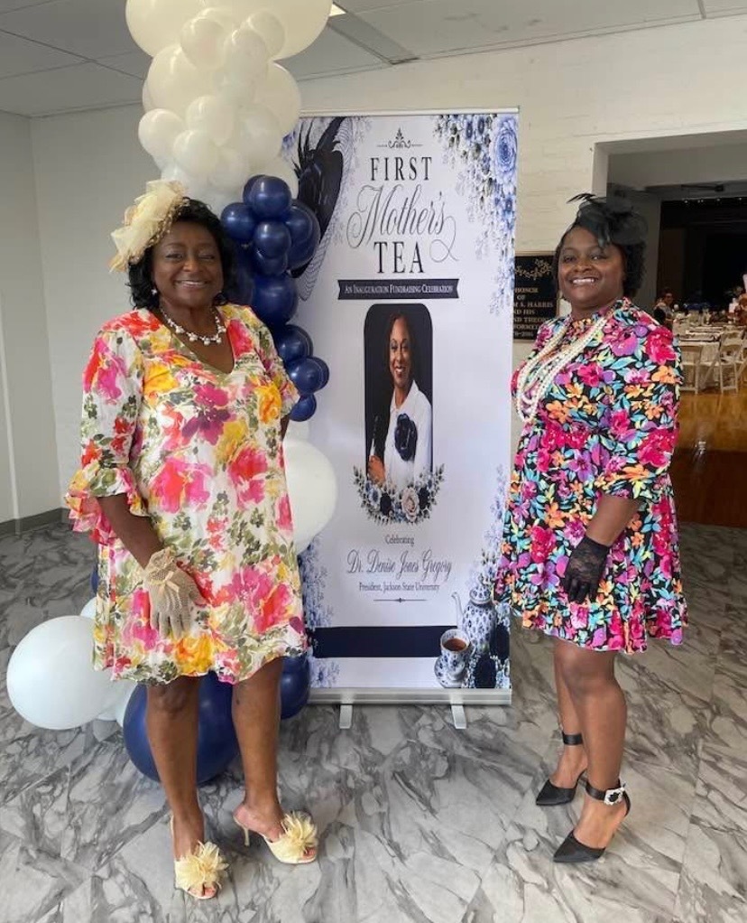 CMSD employees pose for a picture at the "First Mother's Tea" in Columbus.