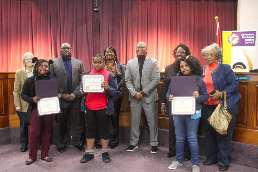 Board celebrates students with perfect scores