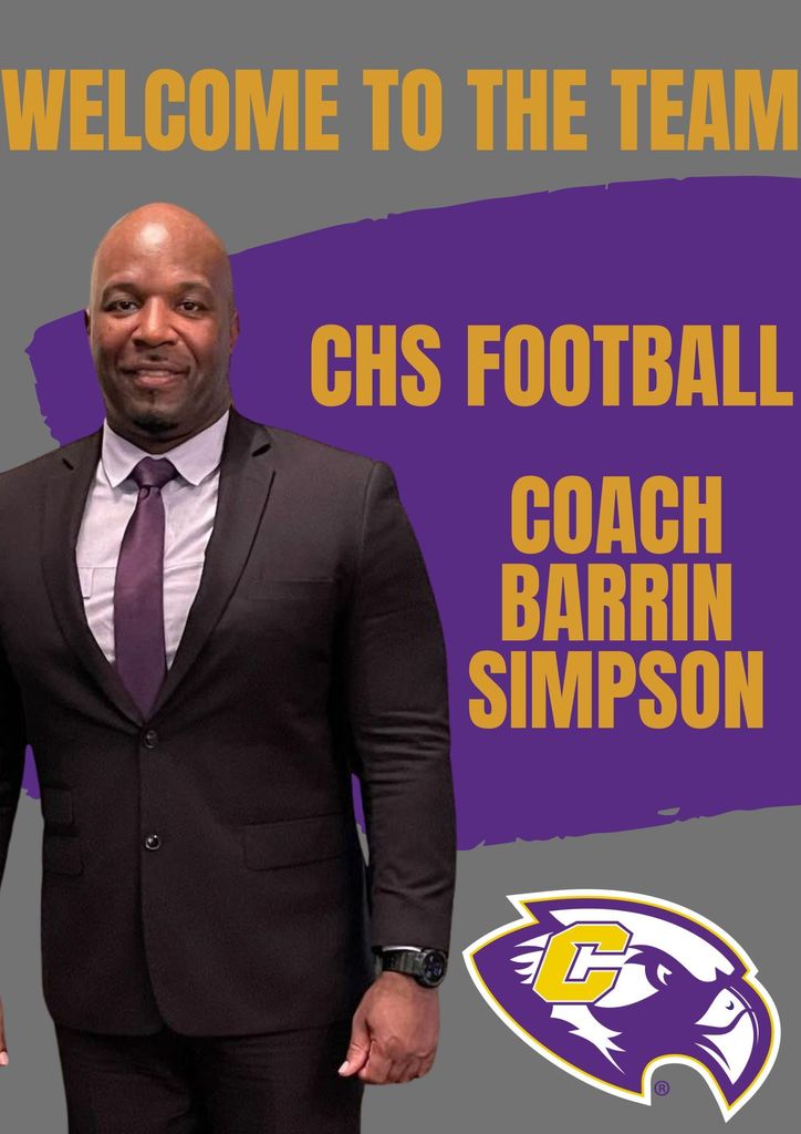 Welcome to the Team, CHS Football Coach Barrin Simpson