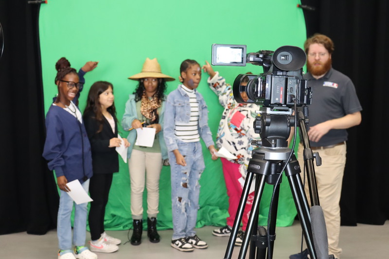 Students learned about jobs in television