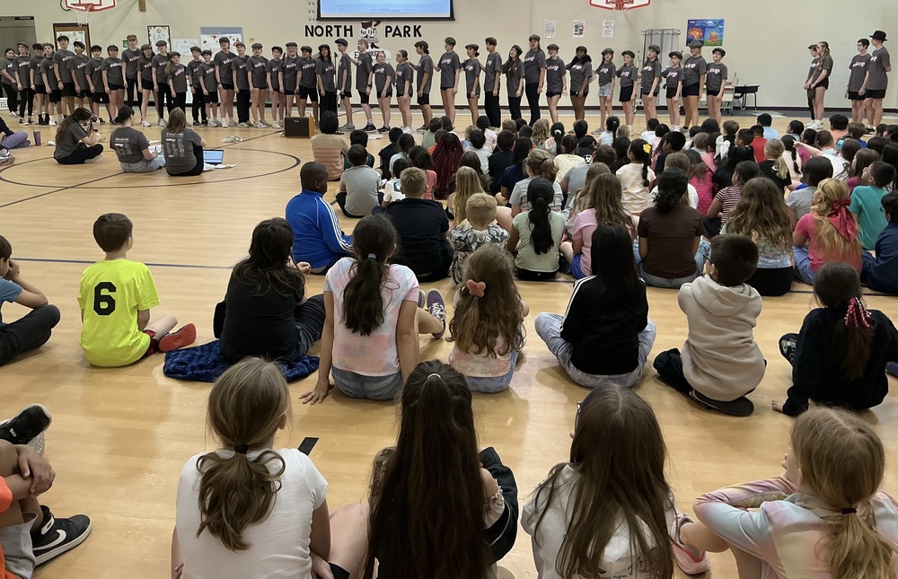 Kids putting on a show