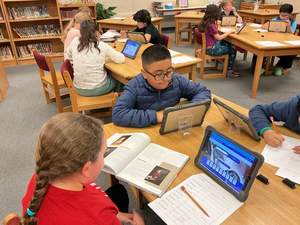 Students Researching