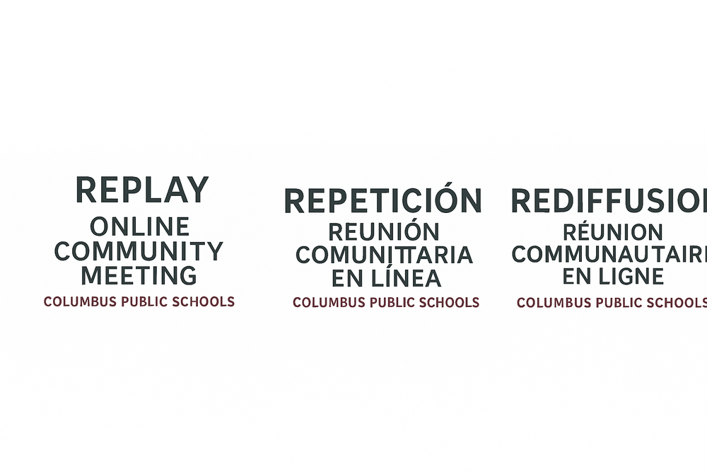 Replay community meeting in english spanish and french