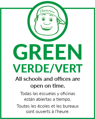 weather status green - all schools and offices are open on time