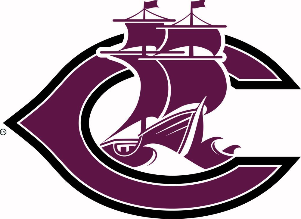 Columbus Public Schools logo maroon c with ship inside.  C outlined in white and black
