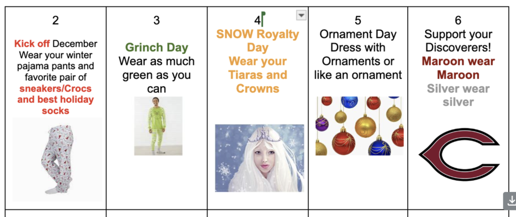Dress up days