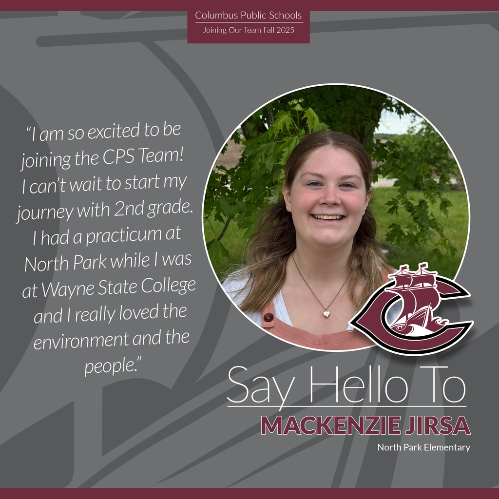 mackenzie jirsa HR - Say Hello To Hire - 2025 graphic has a photo of mackenzie and a quote from her