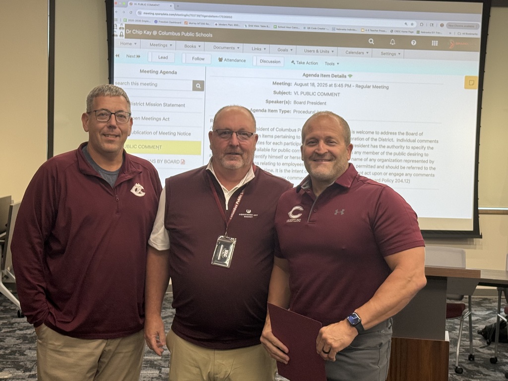 Pictured Mike Jeffryes, Dr. Chip Kay and Coach Brian Brownlow