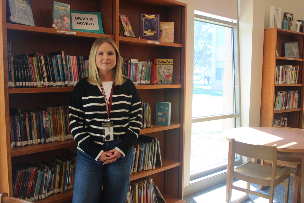 Mrs. Toth in the Media Centre
