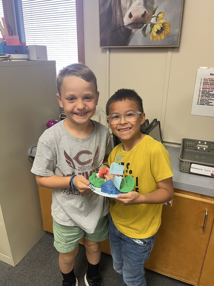 Clay landform models!