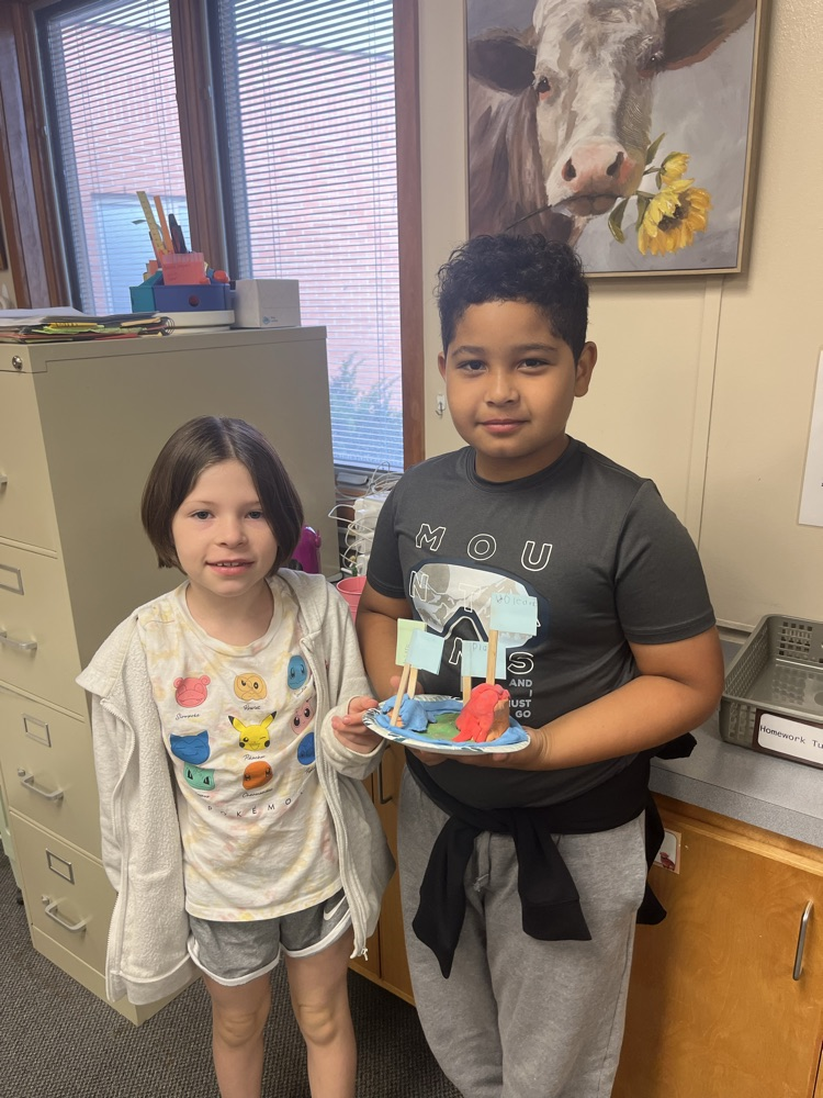Clay landform models!