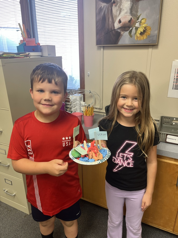 Clay landform models!
