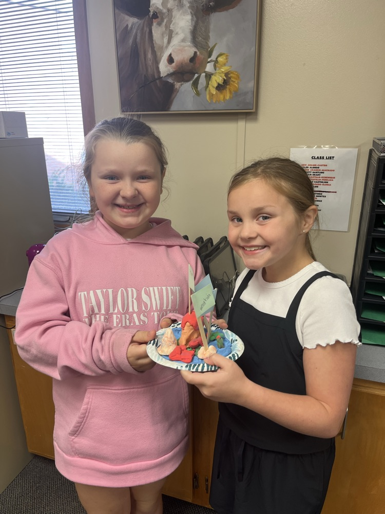 Clay landform models!