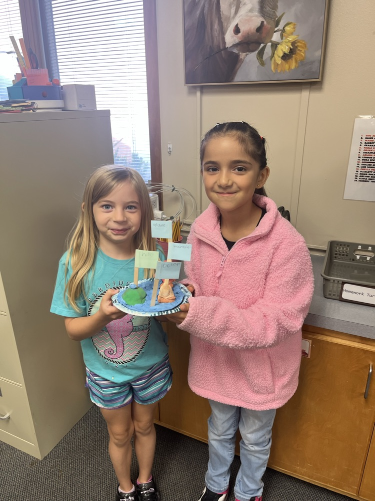 Clay landform models! 