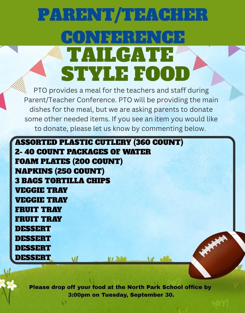 Green and Blue Modern Tailgate Donation Items